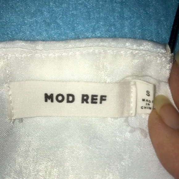 MOD REF racer back spaghetti cord strap tank top crushed velvet feel NEW size S - Picture 3 of 6